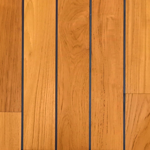 Parquet Pont de Bateau Teck préfini - 9 x 88 mm - huilé - abouté - PROMO - Belfort