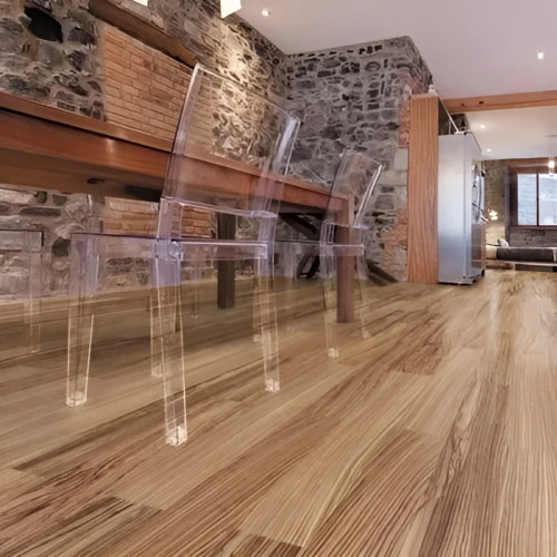 Parquet massif Zebrano - 20 x 120 mm - huilé