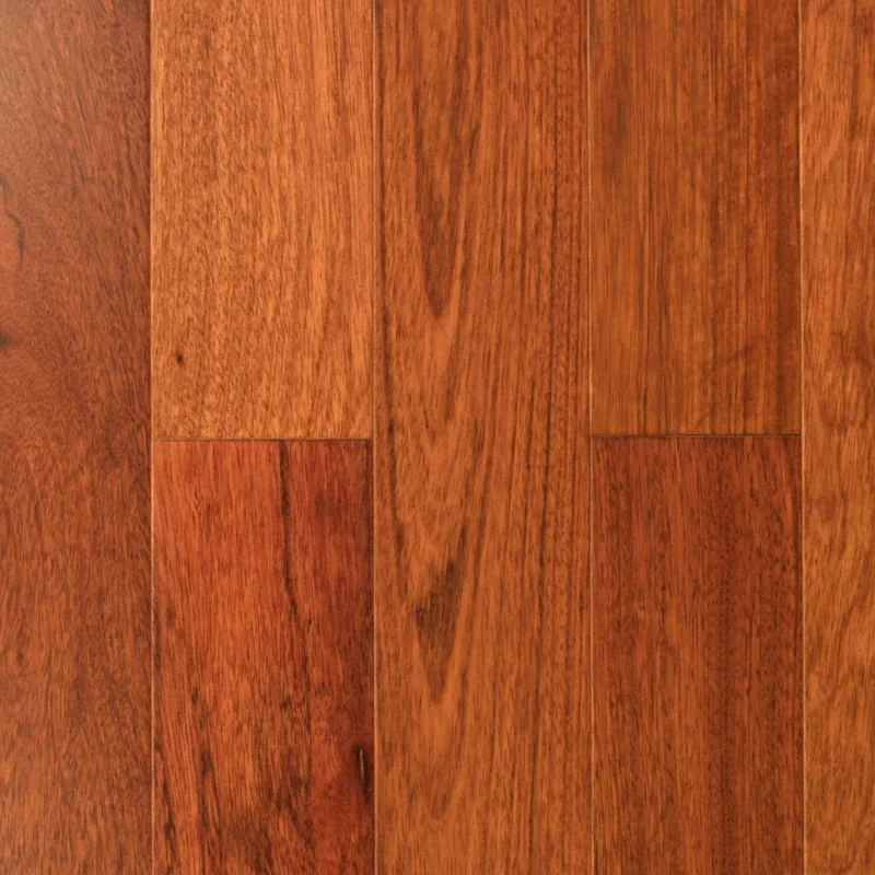Parquet massif Jatoba — intérieur chaleureux — brut à huiler