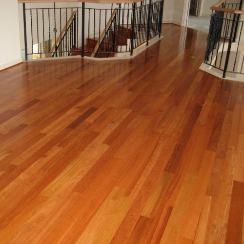 Parquet Pont de Bateau Kempas - 10 x 70 mm - Brut - Bordeaux