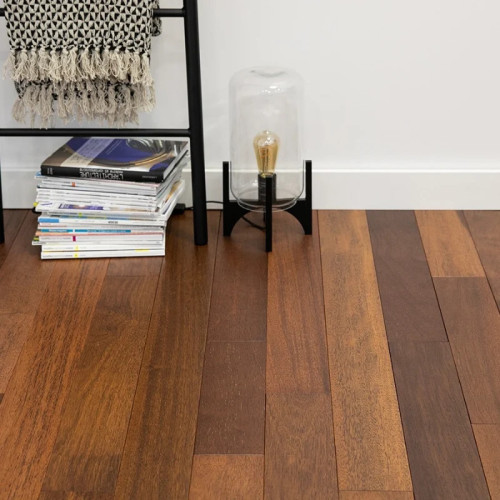 Parquet massif Merbau - 14 x 90 mm - brut