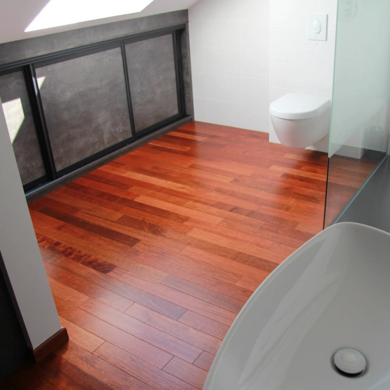 Merbau contrecollé 14 x 155 mm huilé ultra mat clipsable - dès 91,20 €/m² HT - livraison express | Floorz™
