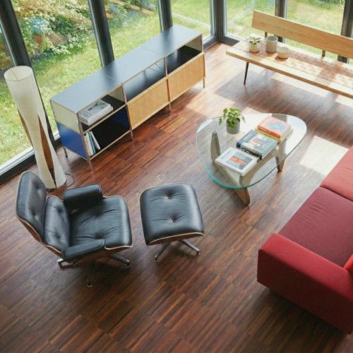 Parquet industriel Merbau - 18 x 152.5 x 610 mm - motif sur chants