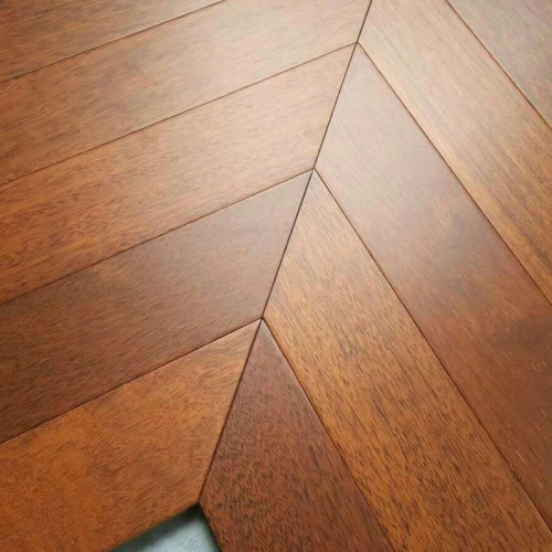 Parquet massif Merbau Point Hongrie - 14 x 130 x 700 mm - brut - Brest