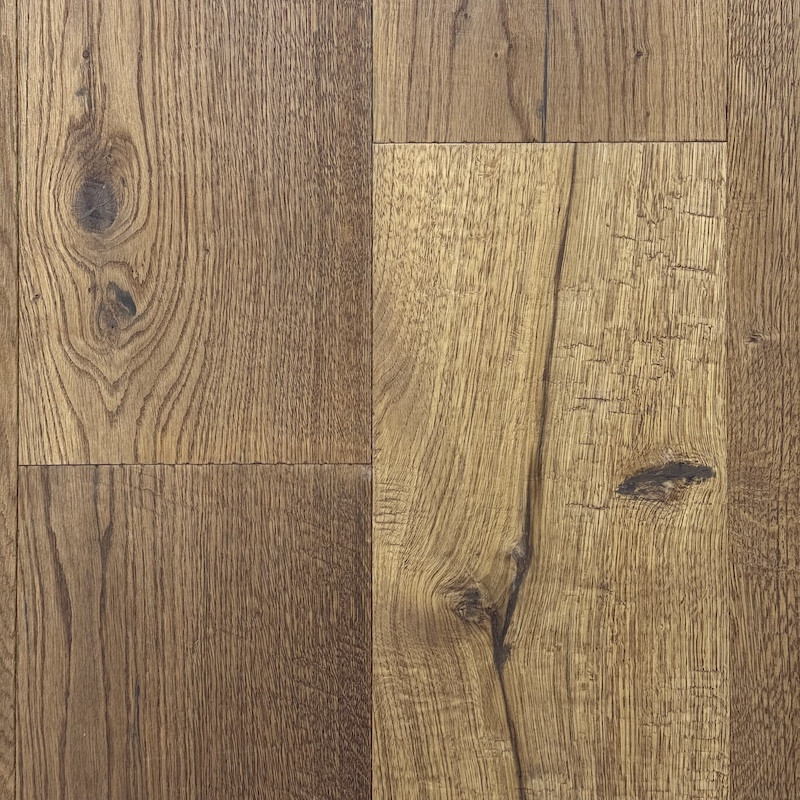Parquet contrecollé Chêne 15 x 220 mm huilé fumé bosselé - dès 90 €/m² HT - offre limitée | Floorz™