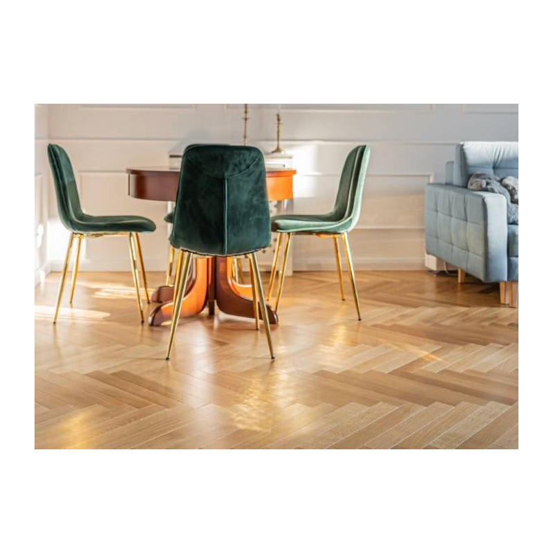 Parquet Parquet contrecollé Chêne Premier - 11 x 70 x 350 mm - verni ou huilé