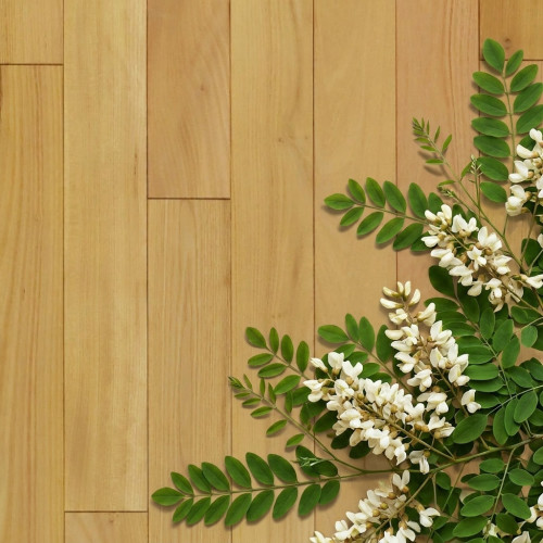 Parquet contrecollé Acacia Robinier - 16 x 90 mm - verni satiné