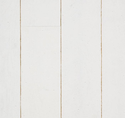 Parquet contrecollé en chêne peint - 14 x 150 mm - brossé - vieilli - blanc - prix au colis