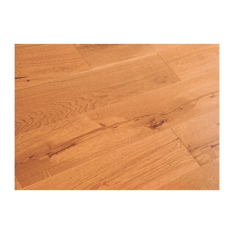 Parquet Parquet contrecollé Chêne Campagne - 15 x 230 mm - huilé UV - brossé