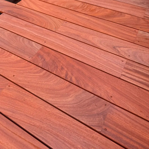 Lames de terrasse Padouk - 21 x 170 mm - Bordeaux