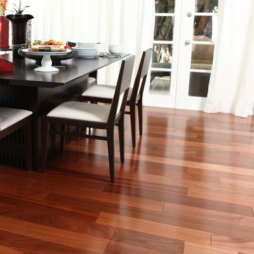 Parquet massif Sapelli - 14 x 120 mm - huilé
