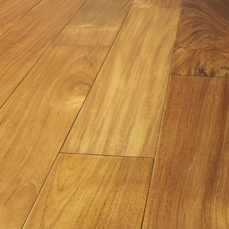 Parquet contrecollé Teck 14 x 120 mm brut - Prix sur devis - Conseil gratuit - offre limitée | Floorz™