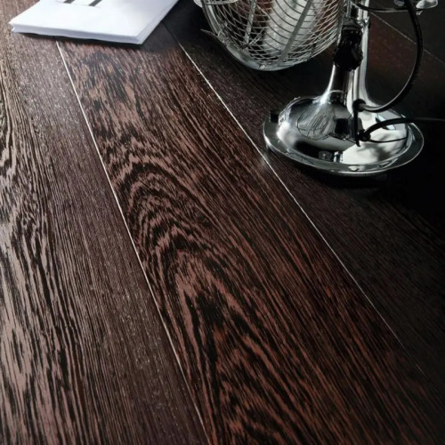 Parquet massif Wenge - 12 x 110 mm - verni satiné - PROMO