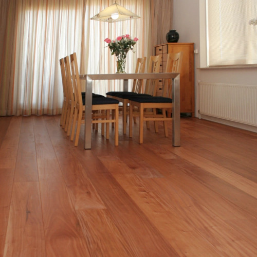 Parquet contrecollé Ajunao/Ybyraro - 15 x 135 mm - verni