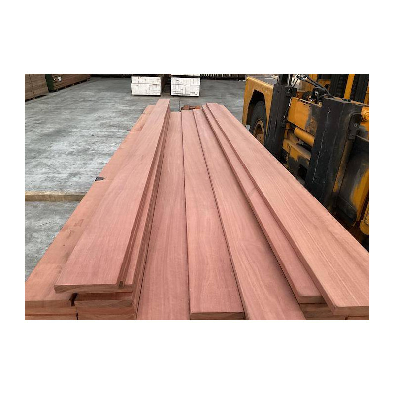 Parquet Lames de terrasse Mukulungu - 25 x 142 mm - faces lisses - lots