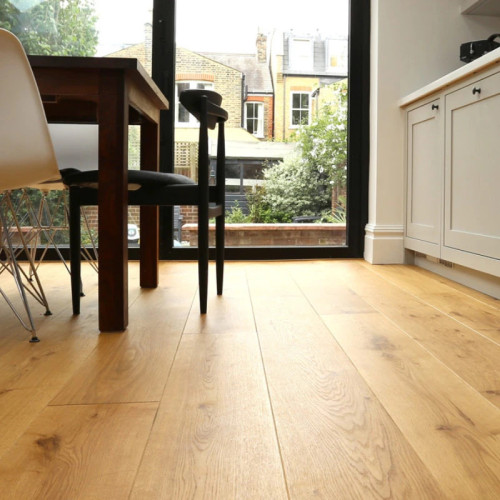 Parquet contrecollé Chêne Rustique/Campagne - 12 x 140 mm - brossé - huilé - Reims
