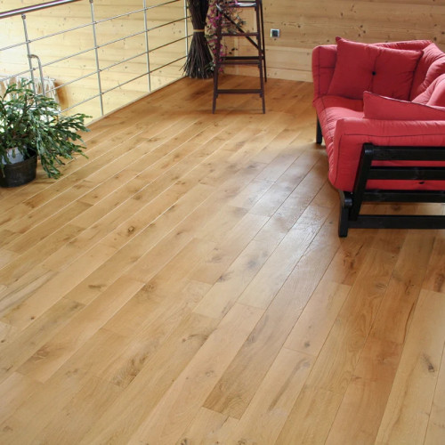 Parquet massif Chêne Campagne - 23 x 130 - brut - Pau