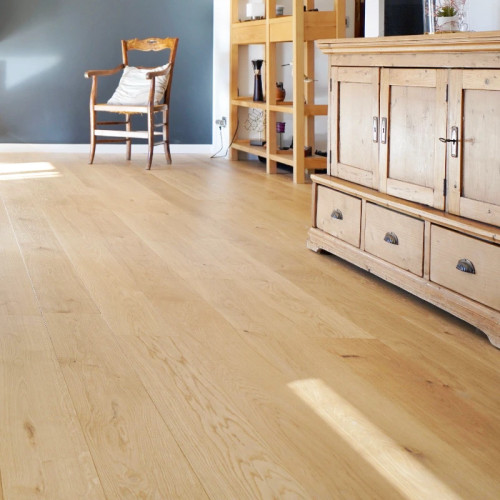 Parquet contrecollé Chêne Rustique - 15 x 180 x 2200 mm - verni ou huilé
