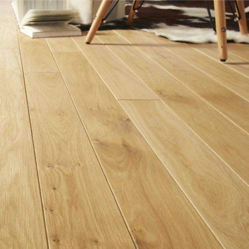Parquet contrecollé Chêne Rustique - 15 x 220 mm - brut