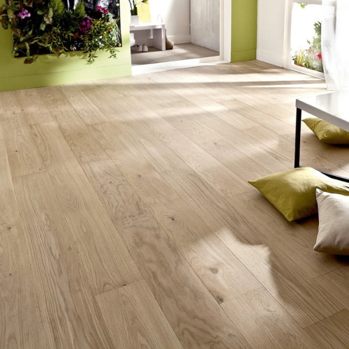 Parquet contrecollé Chêne Rustique - 14 x 155 x 600 à 1800 mm - brossé - huilé aspect bois brut
