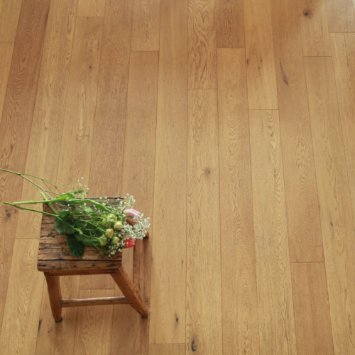 Parquet contrecollé Chêne Rustique - 16 x 90 mm - brut