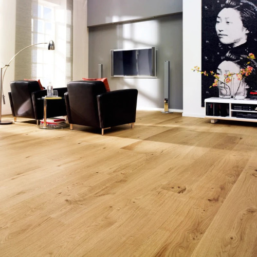Parquet contrecollé Chêne Rustique - 16 x 145 mm - brut