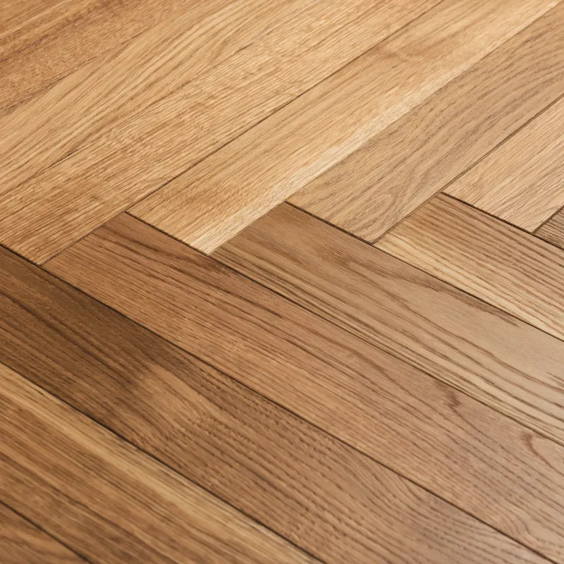 Chêne contrecollé Bâton Rompu 11x100x350 mm verni/huilé - dès 55 €/m² HT - livraison express | Floorz™