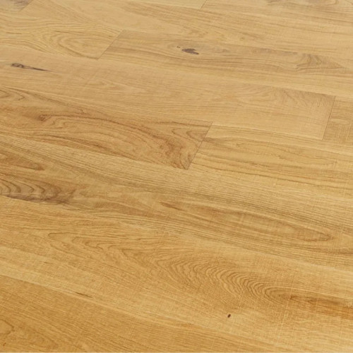 Parquet contrecollé Chêne Premier - 15 x 120 à 230 mm - verni - traces de scies