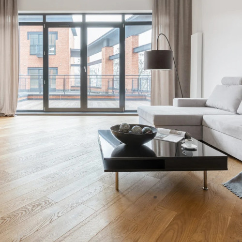 Parquet contrecollé Chêne Premier - 11 x 70 x 350 mm - brut