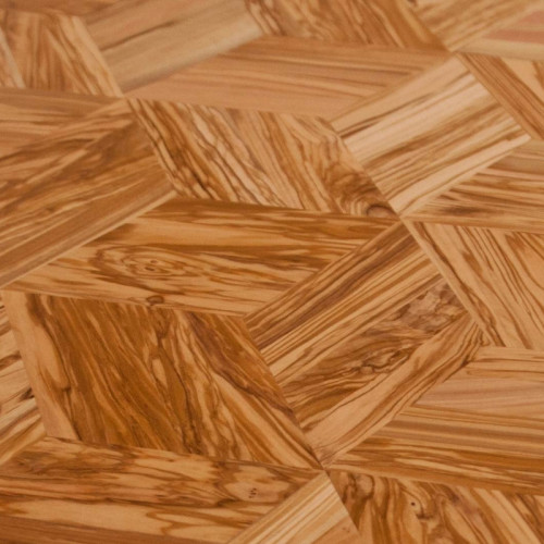 Parquet massif planchette Olivier Prestige - 10 x 50 x 240 mm - brut - motif cube