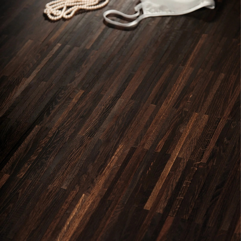 Chêne fumé industriel 10x8x160mm brut - dès 44 €/m² HT - nouvelle référence | Floorz™