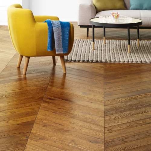 Parquet contrecollé Chêne Rustique/Campagne - 12 x 145 mm - verni mat - DDCC - Lyon