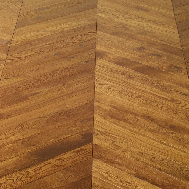Chêne Bâton Rompu 14x90x500mm verni mat cognac - dès 91€/m² HT - nouvelle référence | Floorz™