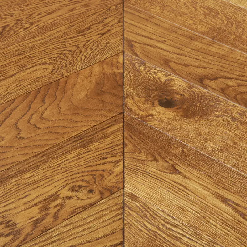 Chêne Bâton Rompu 14x90x500mm verni mat cognac - dès 91€/m² HT - nouvelle référence | Floorz™