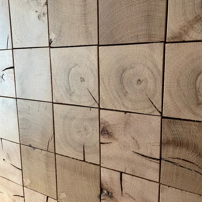Chêne bois de bout 20x100x100mm brut - dès 240 €/m² HT - réservez avant rupture | Floorz™