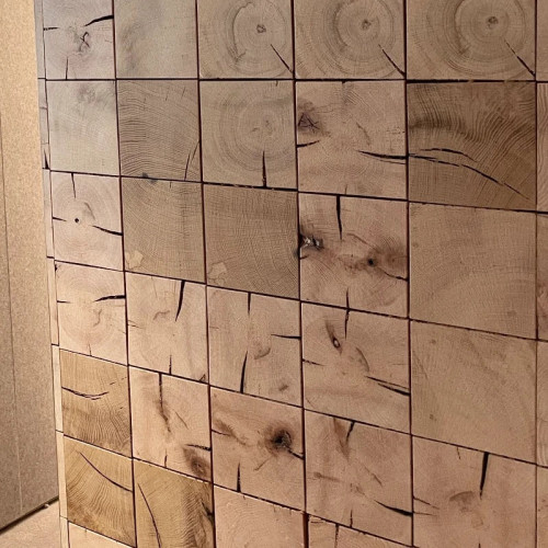 Bois de bout Chêne pour extérieur - 50 x 100 x 100 mm - brut - Nice
