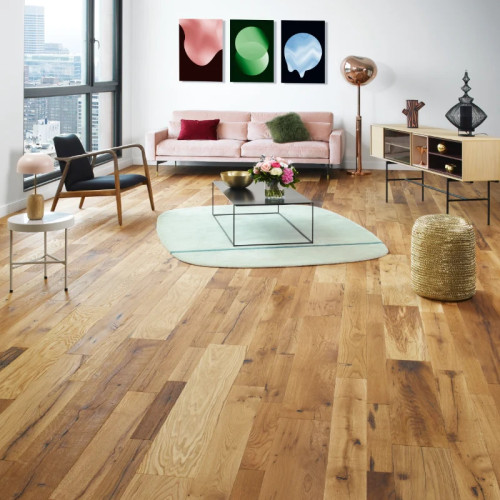 Parquet contrecollé Chêne recyclé - 15 x 90/135/200 mm - brut