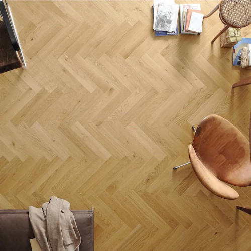 Parquet massif Chêne Rustique Bâton Rompu - 22 x 70 x 300 mm - brut