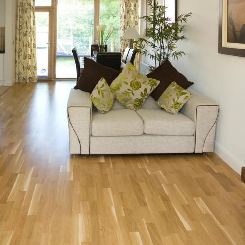 Parquet massif Chêne Nature - 14 x 70 x 600 mm - brut