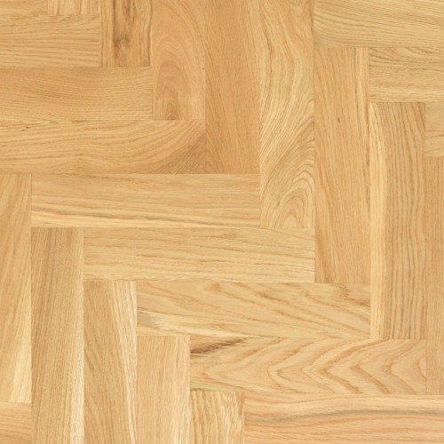 Parquet contrecollé Chêne Nature Bâton Rompu - 13 x 100 x 500 mm - verni ou huilé