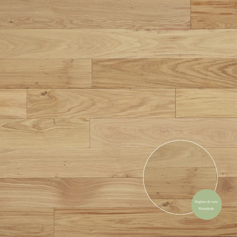 BON PLAN ▷ Parquet massif Chêne Campagne Fermette 14 x 120mm huilé