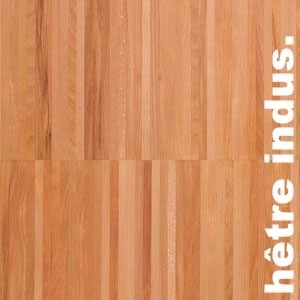 Parquet industriel Hêtre - 23 x 08 x 160 mm - légèrement étuvé - motif sur chants