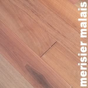 Parquet massif préfini en Nyatoh, Merisier de Malaisie