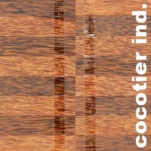 Parquet industriel Cocotier - 16 x 16 x 160 mm - motif sur chants