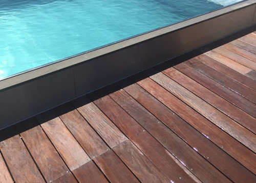 Lames de terrasse IPE - 20 x 145 mm - Croisette