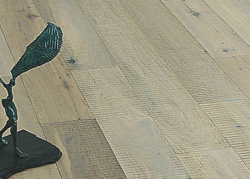 Parquet Contrecollé Chene Rustique/Campagne - 15 x 189 mm - huilé blanc - fumé - LPCT