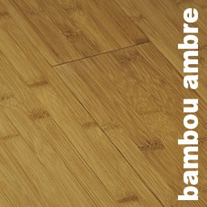 Parquet massif Bambou Ambre horizontal - 15 x 96 x 960 mm - verni