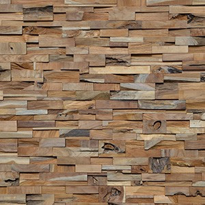 Mosaiques murales 3D bois massif en Panneaux muraux 3D