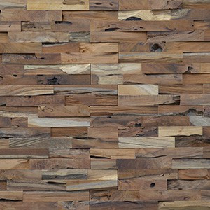 Mosaiques murales 3D bois massif en Panneaux muraux 3D