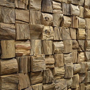 Mosaiques murales 3D bois massif en Panneaux muraux 3D